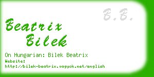 beatrix bilek business card